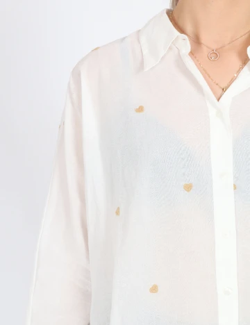 Camasa Oversize Only, alb