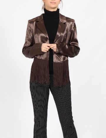 
						Blazer Vero Moda, maro inchis