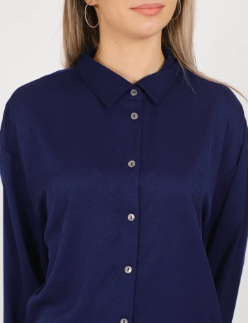 Camasa Pieces, albastru