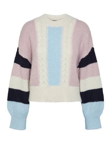 Pulover Pieces, mix culori