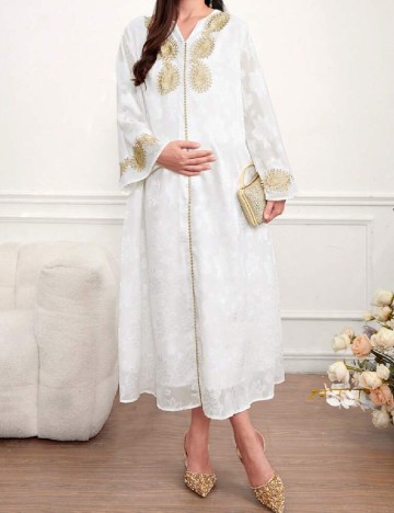 
						Rochie lunga SHEIN Maternity, alb