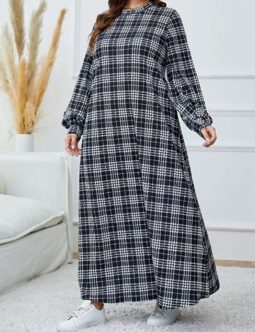 
						Rochie lunga SHEIN CURVE, alb/negru