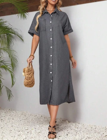 Rochie medie SHEIN, gri