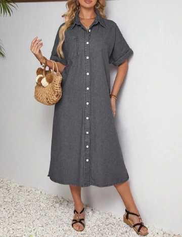 Rochie medie SHEIN, gri