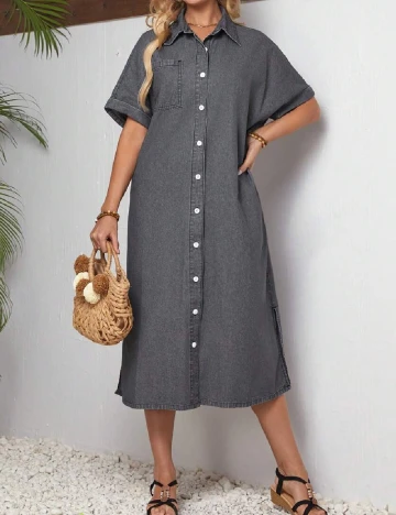 Rochie medie SHEIN, gri