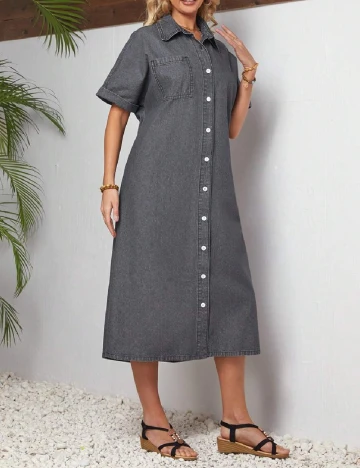 Rochie medie SHEIN, gri