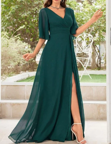 Rochie lunga UNITHORSE, verde