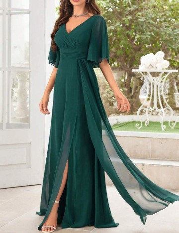 Rochie lunga UNITHORSE, verde