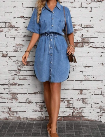 Rochie scurta SHEIN, albastru