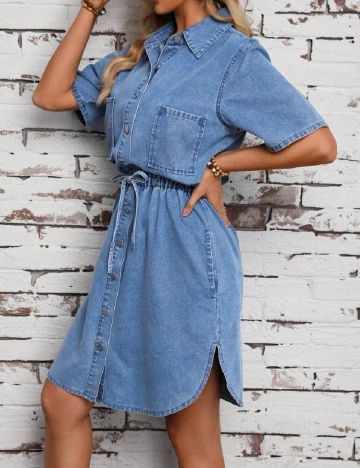 Rochie scurta SHEIN, albastru