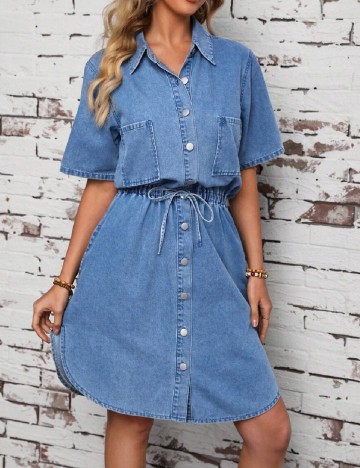 Rochie scurta SHEIN, albastru