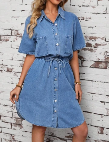 Rochie scurta SHEIN, albastru