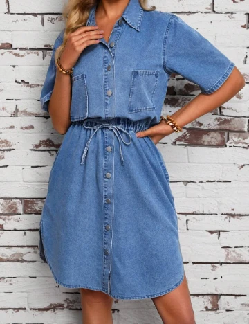 Rochie scurta SHEIN, albastru