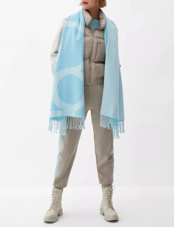 Fular s.Oliver, bleu Albastru