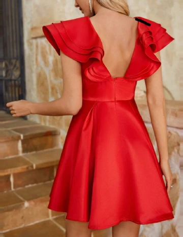 Rochie scurta SHEIN, rosu