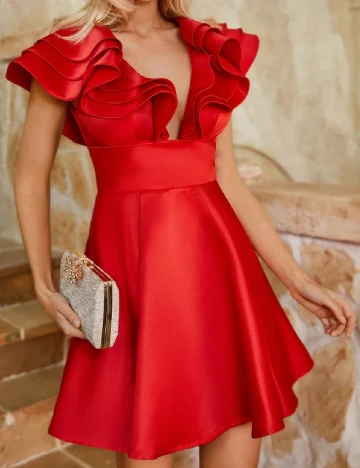 Rochie scurta SHEIN, rosu