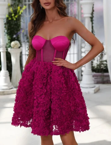 Rochie scurta Faeriesty, roz
