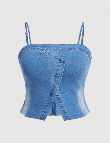 
						Top SHEIN CURVE, albastru