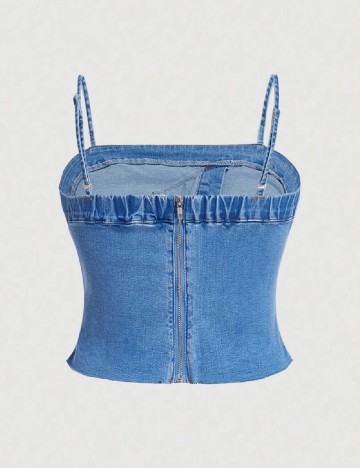 Top SHEIN CURVE, albastru