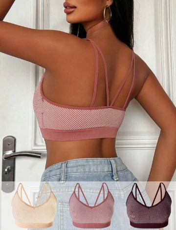 Set bustiere 3 bucati SHEIN, mix culori