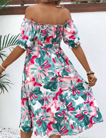 Rochie medie SHEIN Maternity, floral print