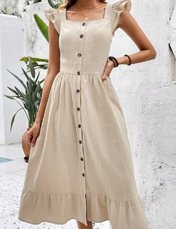 Rochie medie SHEIN, bej