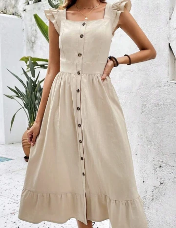 Rochie medie SHEIN, bej