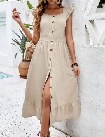 Rochie medie SHEIN, bej