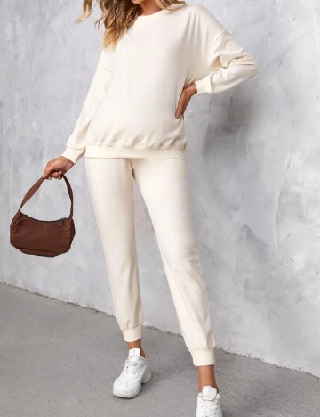 
						Compleu SHEIN Maternity, crem