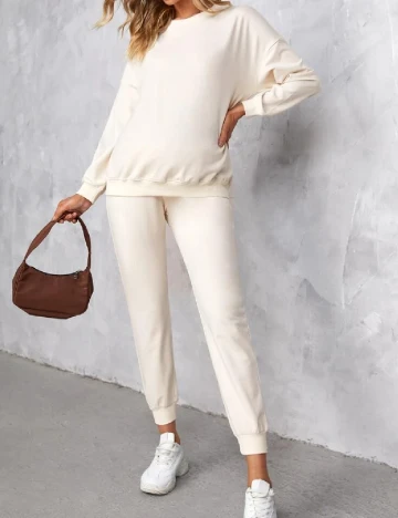 Compleu SHEIN Maternity, crem Crem