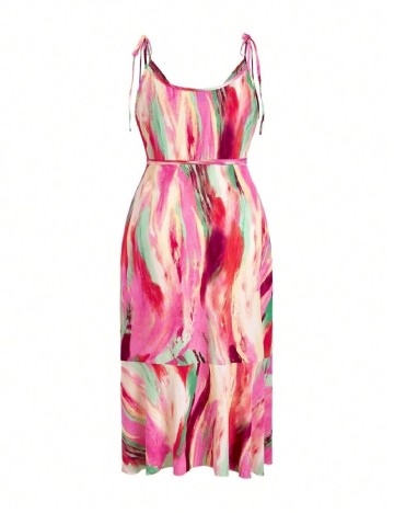 Rochie medie SHEIN CURVE, mix culori