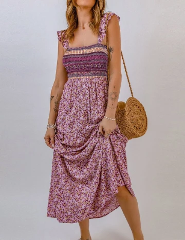 Rochie lunga SHEIN, floral print