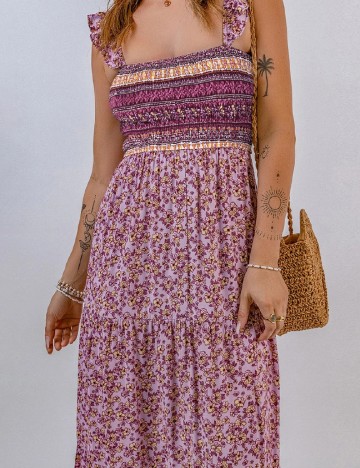 Rochie lunga SHEIN, floral print