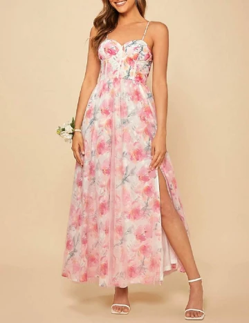 Rochie lunga SHEIN, floral print