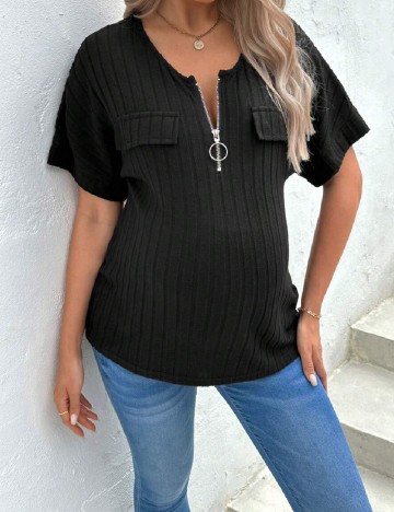 
						Tricou SHEIN Maternity, negru