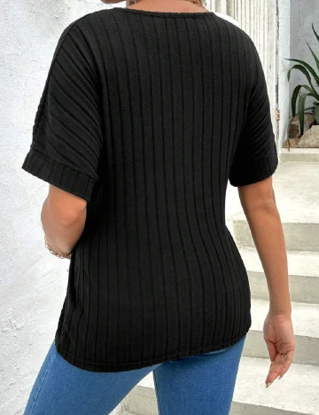 Tricou SHEIN Maternity, negru