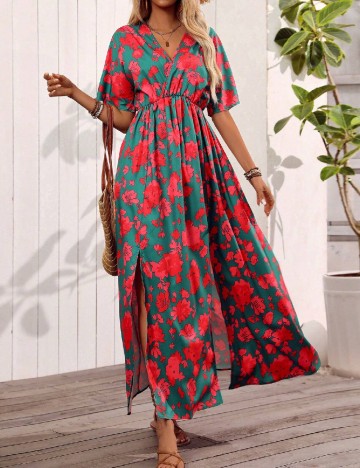 Rochie lunga SHEIN, verde