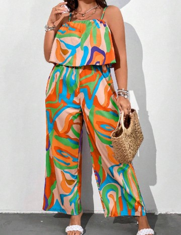 Salopeta SHEIN CURVE, mix culori