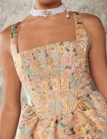 Rochie scurta SHEIN, floral print