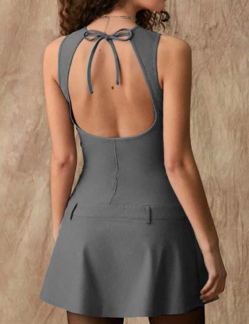 Rochie scurta SHEIN, gri