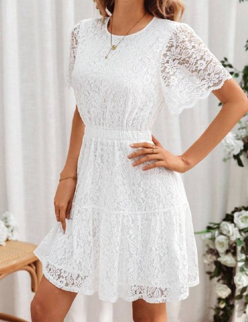 Rochie scurta SHEIN, alb