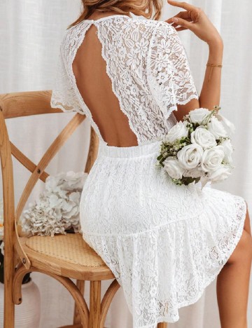 Rochie scurta SHEIN, alb