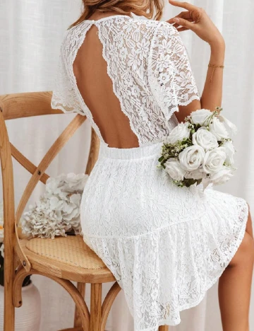 Rochie scurta SHEIN, alb