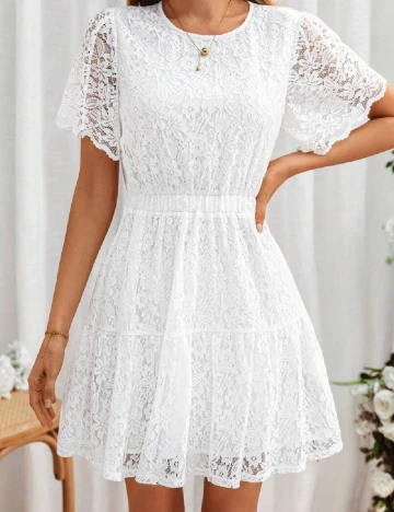 Rochie scurta SHEIN, alb