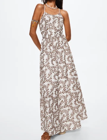 Rochie lunga Mango, alb