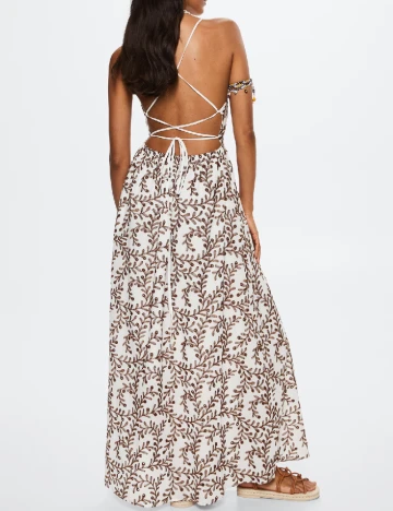 Rochie lunga Mango, alb