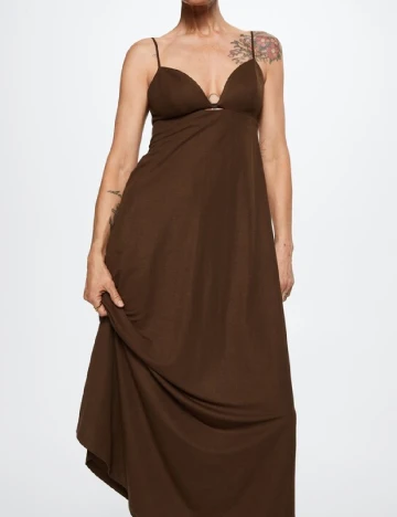 Rochie lunga Mango, maro Maro