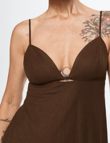 Rochie lunga Mango, maro Maro