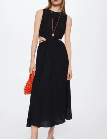 Rochie lunga Mango, negru Negru