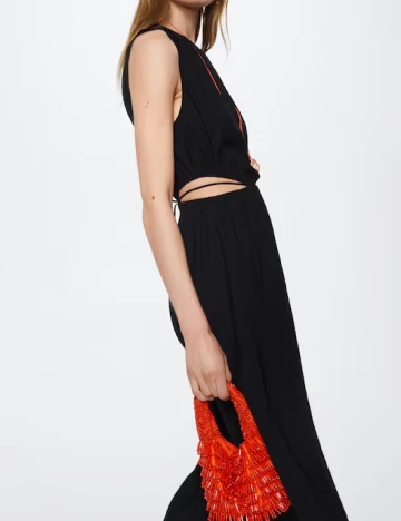Rochie lunga Mango, negru Negru